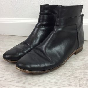 Kate Spade Saturday Black Leather Booties Size 8.5